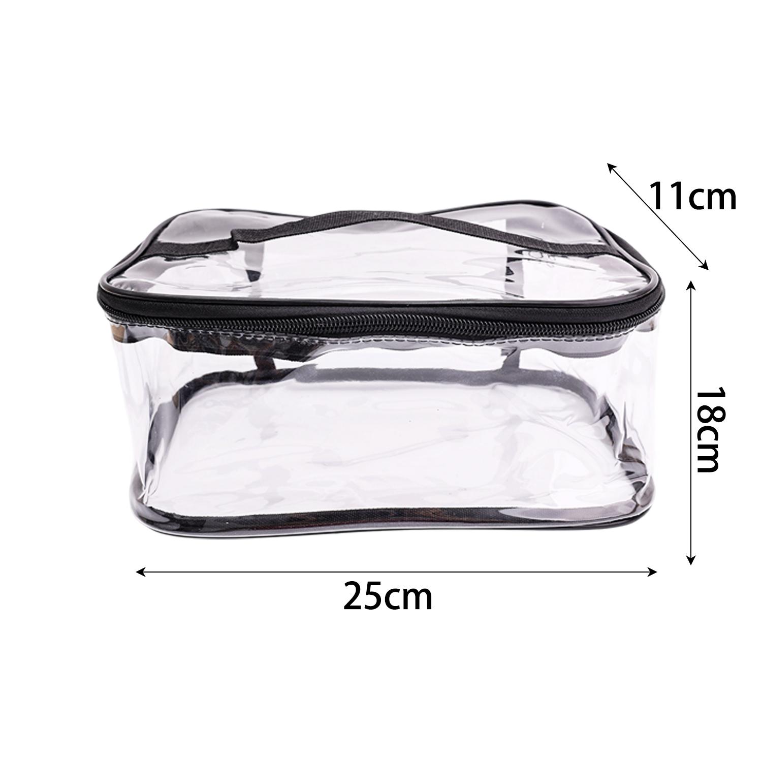 

Clear Toy Storage Bag Travel Waterproof Zipper Bags Reusable Toy Organizer Building Blocks Puzzles Board Games Storage Pouches 1PC чёрный