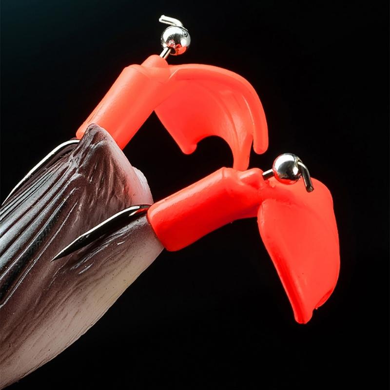 Doppelpropeller Schwimmende Ente Angelköder Haken Ente Oberflächenköder Schwimmköder Künstliche Plätschernde Spritzende Füße