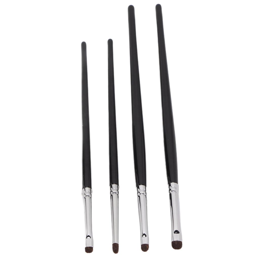 4 Stück Lidschatten Eyeliner Pinsel Weiche Bürste Bequemer Griff Haar Detail Make-up Pinsel Set