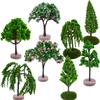 8 Stück Mikrolandschaft Baum Szenerie DIY Bäume Dekoration Mini Gartendekoration Modelle