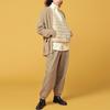 UNIQLO Solid Color Sweatpants Unisex bottoms Khaki 442472-33