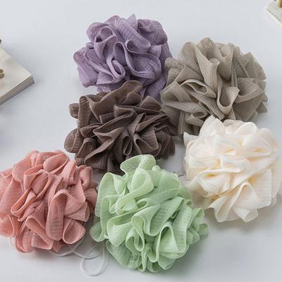 2-In-1 Bath Ball Towel Loofah with Drawstring Closure for Soap Soft Exfoliating Mesh Shower Sponge Skin Care Bathing Tool New