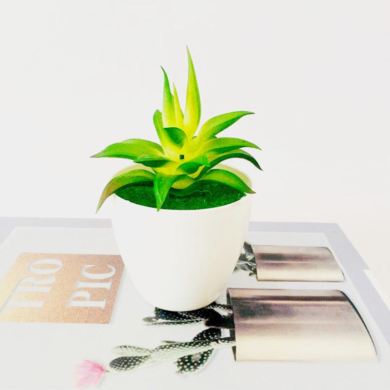 Synthetic Succulent Plant Miniature Potted Decor For Home Office And Diy Craft Projects