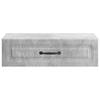 Wall Mounted Side Table Concrete Grey 59 x 34.5 x 17 cm