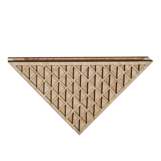 

Wood Planter Box for Indoor Plants Wall Mounted Boho Hanging Planter Small Triangle C