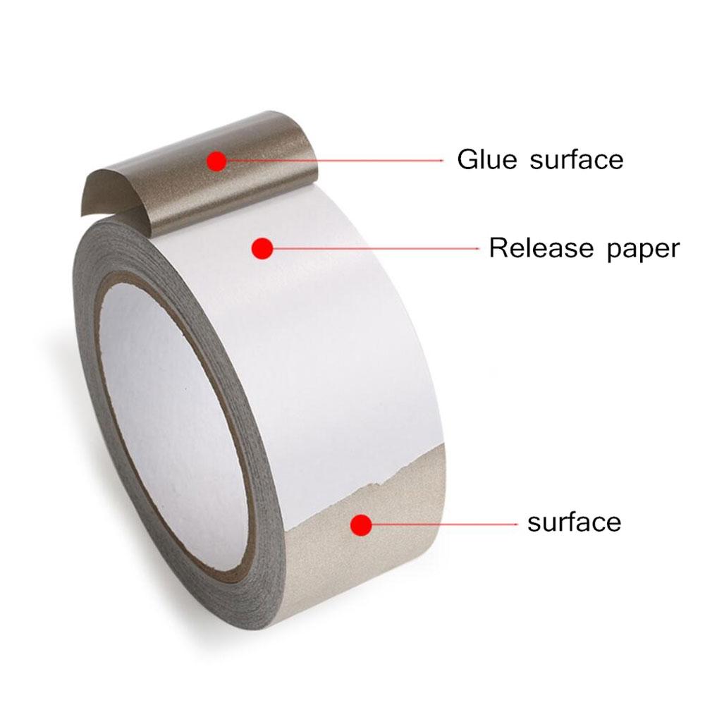 20m Silver Conductive Fabric Fabric Tape Mobile Phone Dual Conductive Fabric Tape LCD Electromagnetic Interference ShieldingPinstriping Tape 3