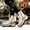 Xinjiang cotton shoes casual sports Velcro medium and long snow boots warm thickened velvet shoes