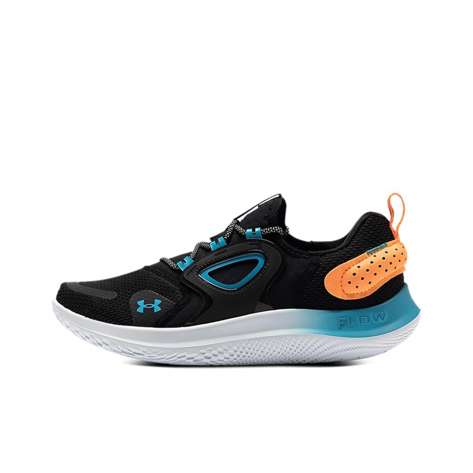 Under Armour Flow Velociti Wind Sportlicher Stoff Niedrig geschnitten Freizeit Laufschuhe Herren Sneaker Schwarz 3024197-001