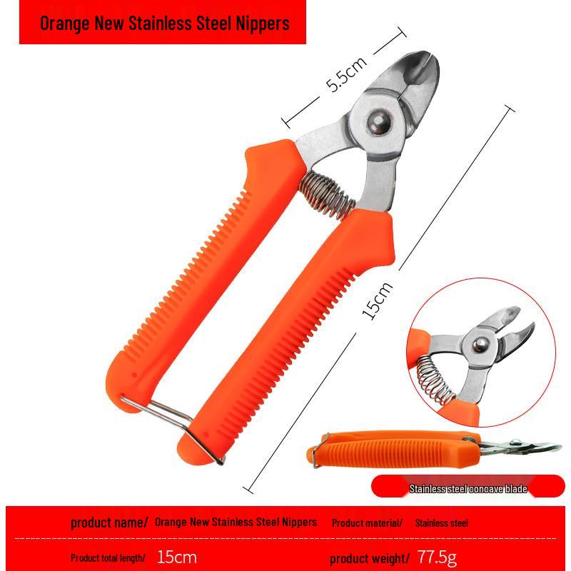Stainless Steel Nest-shaped Pruning Shears for Fruit Harvesting