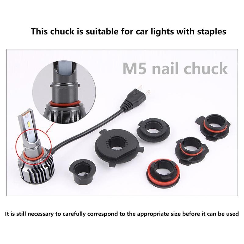 Car Led Headlight Bulb Base H1 H4 H7 H11 9005 9006 9012 High Temperature Automobile Led Lamp Chuck Bulb Holder Adapter