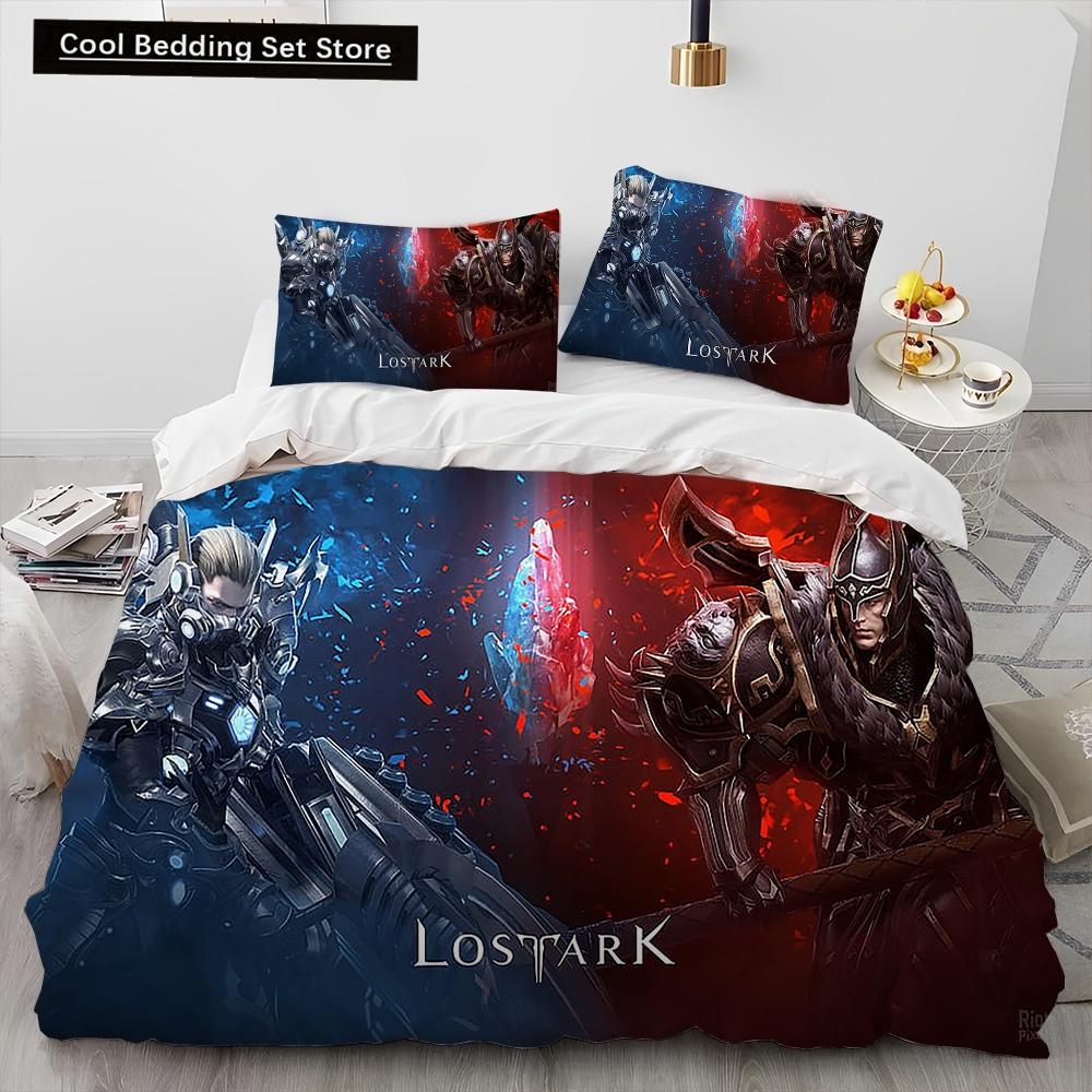 3D Lost ARK Game Gamer Cartoon Comforter Bedding Set,Duvet Cover Bed Set Quilt Cover Pillowcase,king Queen Size Bedding Set Kids