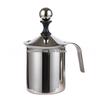 Japanese 800ml Stainless Steel Manual Milk Frother with Double Filter for Cappuccino