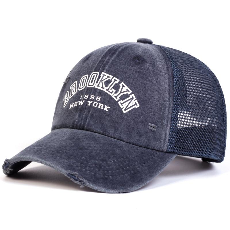 Letter Embroidered Baseball Cap for Women Spring Summer Outdoor Unisex Water Wash Snapback Hat Sports Casual Men Hip Hop Hat