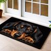 Tappetino di Benvenuto Cane Bassotto Effetto 3D che Nuota Tappeto per Pavimento Acqua Piscina Chiara Tappeto per Ingresso Interno Esterno per Decorazione Soggiorno