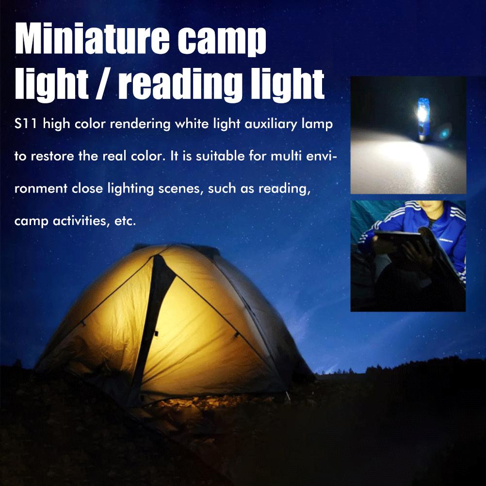 Schlüsselanhänger-Taschenlampe Outdoor Tragbar Schnellladend Wiederaufladbar Mini-Taschenlampe mit Rot