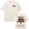 JBJ'S WHERE JERSEY MEETS NASHVILLE TEE Bon Jovi Band Summer T-shirt 100% Cotton TEES Oversized Y2k Streetwear Female Male Clothing