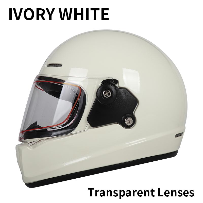 Unisex Retro Full Face Motorcycle Helmet 3C DOT Certified Four Seasons Cruise Multiple Design Options for Men And Women