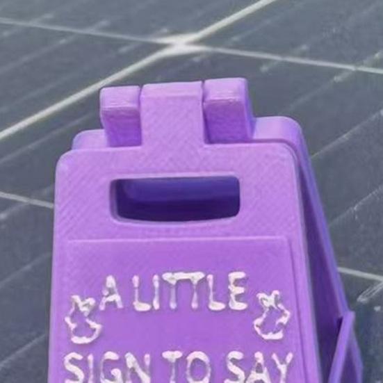 I Love You Table Sign A Little Sign to Say I Love You Mini Plaque Ornament 3D Printed Tabletop Sign Easter Party Home Desk Decoration