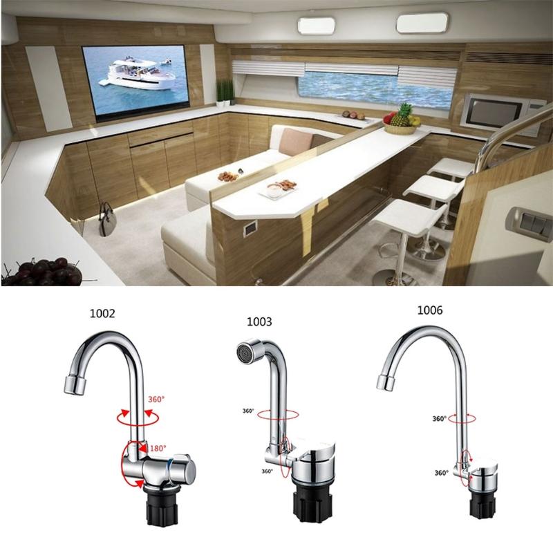 Yacht Wohnmobil Modifikationswerkzeug Kupferarmatur 180 Grad klappbare Armatur Langlebige Küchen-Badezimmer-Armatur