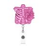Acrylic Skull Organ Flower Easy Clip ID Badge Clip Doctor Nurse Retractable Clip Teacher Badge Reel Key Chain Accessories