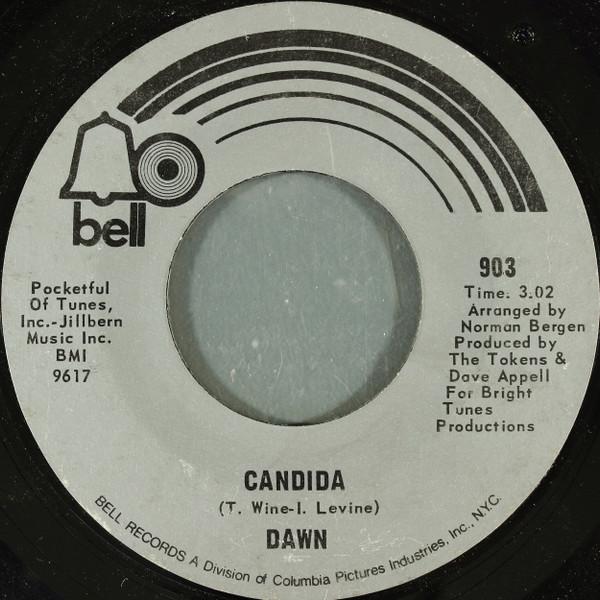 

7inch Record DAWN - Candida / Look At... 903 Bell Records 1970 US Rock Used