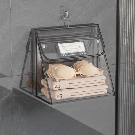 Yousheng Bathroom Hanging Bag Large Capacity Dual Layer Waterproof Transparent Design Clothing Storage Bag Cosmetic Organizer Single Layer 739₽