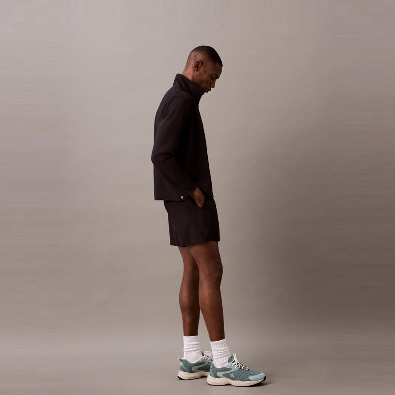 Calvin Klein Solid Versatile Simple Fashion Comfortable Casual Shorts Men shorts Space-Black GMS5S846