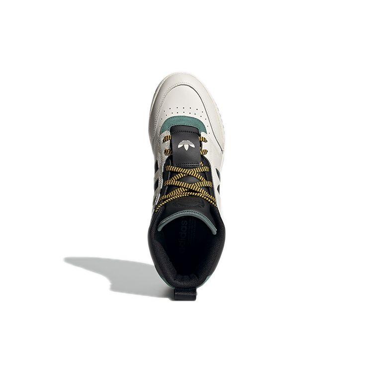 Adidas Originals Drop Step XL Leather Non-Slip Wear-Resistant Mid-Top Sneakers Unisex Sneakers Black Green GW6189