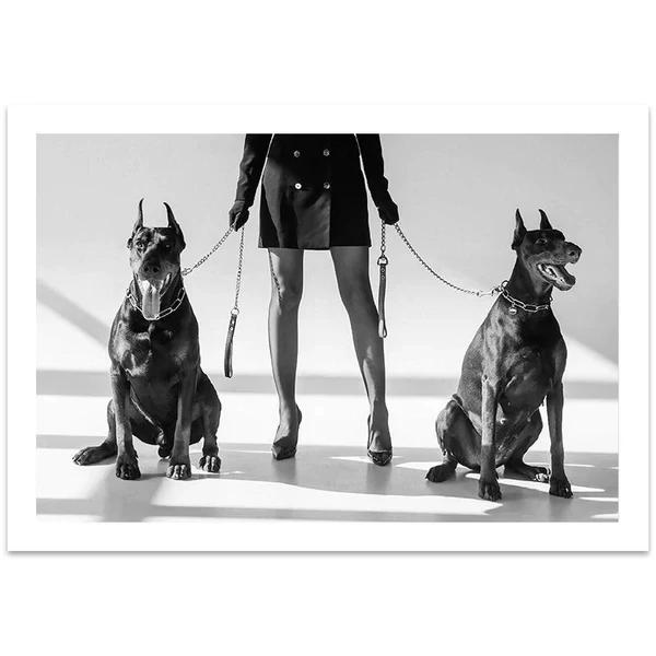 Sexy Women Posters Bad Girl Black and White Print Canvas Paintings Wall Art For Modern Pop Room Home Decoration Pictures Mural