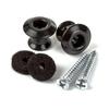 JIM DUNLOP Jim Dunlop 2PSLS033BK Strap Lock Bottom Set Dual Design Strap Button Set Black