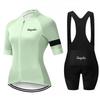 Mens Cycling Jersey Set Breathable Short Sleeve Road Mountain Bike Apparel Sportswear