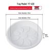 Lian Pin Hui Plastic Flower Pot Tray, 37cm (Pack of 10)