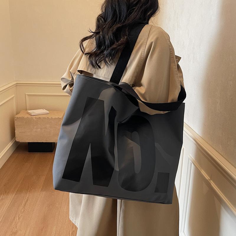Letter Large Capacity Shoulder Bag Women's Tote Bag