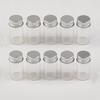 Hoshiumi Glass Miniature Glass Small Bottles for with Spiral Aluminum 22 x 40 7 Set of 10 Bottles, Bottles, Trinkets, Lids, Airtight, mm, ml,