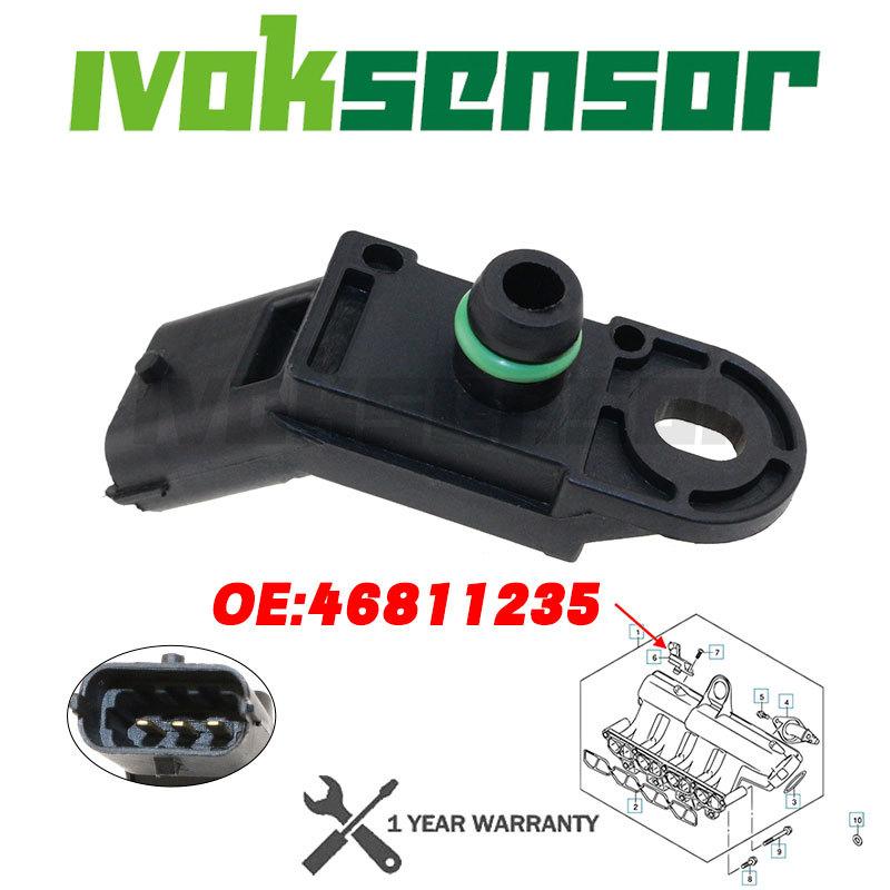 MAP Sensor Intake Air Boost Pressure Manifold Absolute Druck Sender For OPEL COMBO Tour CORSA C Box 1.3 1.4 CDTI CNG 46811235