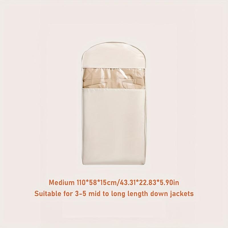 High-Quality Space-Saving Self-Compressing Hanging Storage Bag - Side Opening Design, Durable Fabric Garment Organizer with Up To 40% Compression Rate