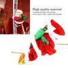 Christmas Doll Decoration Electric Climbing Santa Claus On Beads Chain Moving Figure Hanging Xmas Ornament Toys Santa Claus Doll