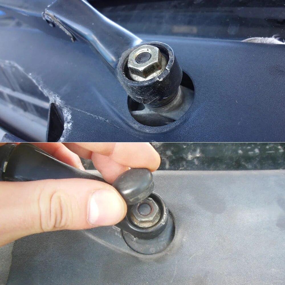 Car Front Wiper Arm Nut Cap Screw Bolt Cover Rabbit For VW Golf 4 5 6 7 1J 5K 1997 1998 1999 2000 2001 2002 2003 2004 - 2016