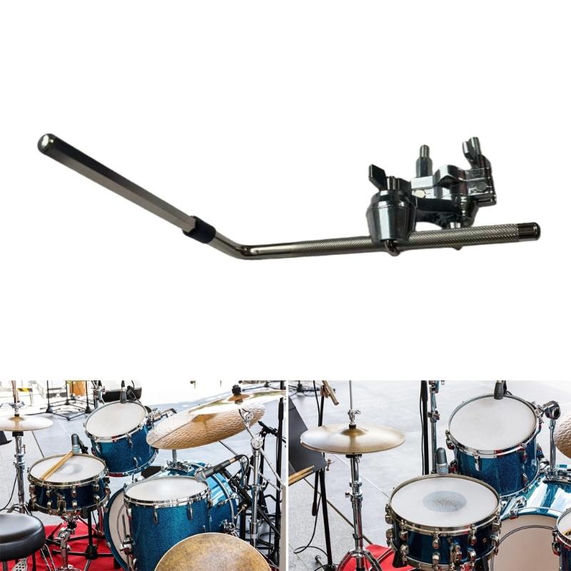 Metal Cowbell Holder L Rod Drum Stand Clip Adjustable Cowbell MountIng Bracket Clamp Musical Instrument Accessories