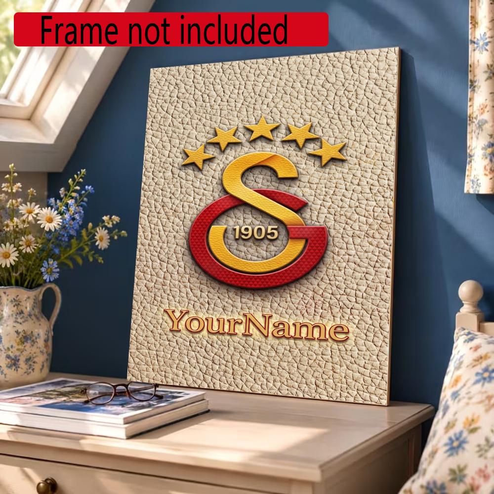 Galatasaray Personalized Name Round Diamond Painting Kit Diamond Embroidery Painting Rhinestones Mosaic Frameless Handwork Decoration Arts