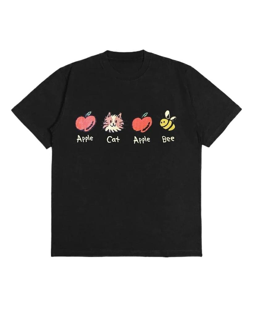 Men's pure cotton T-shirt Summer new fashion cartoon ACAB personalized pattern design  Short Sleeves Plus Size Loose Breathable