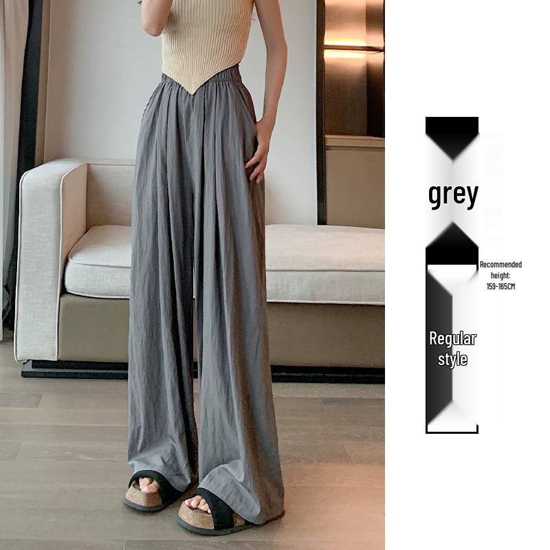 

Маленькие брюки из шелка в японском стиле с высокой талией - Утягивающие брюки в пол для женщин (Весна/Лето, 145см) 2XL (126-145 jin)