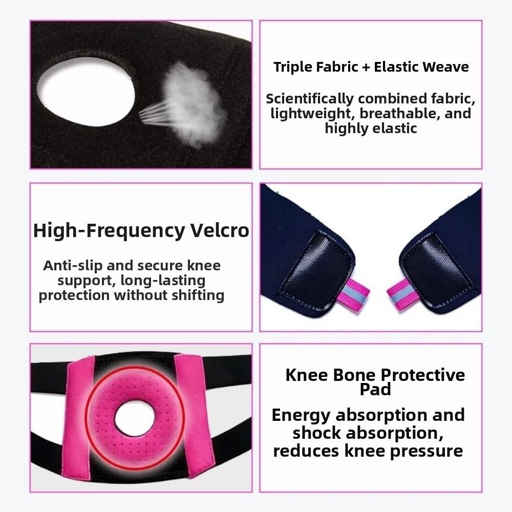 Breathable Patellar Tendon Support Elastic Knee Pad Fitness Gear Sports Knee Brace Sports