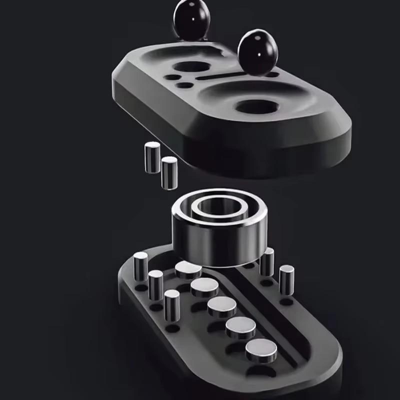 Pcs 1 Edc Owl Magnetic Metal Fidget Slider Push Spinner Antistress Hand Toy For Adult Stress Easing Gift For Kids Adults Children's Birthday Gift