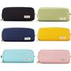 Kawaii Large Capacity Pencil Case 3 Compartment Pouch Pen Bag Double Side Opening Student Stationery Organizer School Supplies