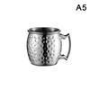 60ml Mini Nerezový Hrnek Moscow Mule Koktejlová Sklenice na Víno Tepaný Měděný Pivní Hrnek Hrnek na Kávu Hrnek na Mléko Barová Sklenice Nápojové Sklo