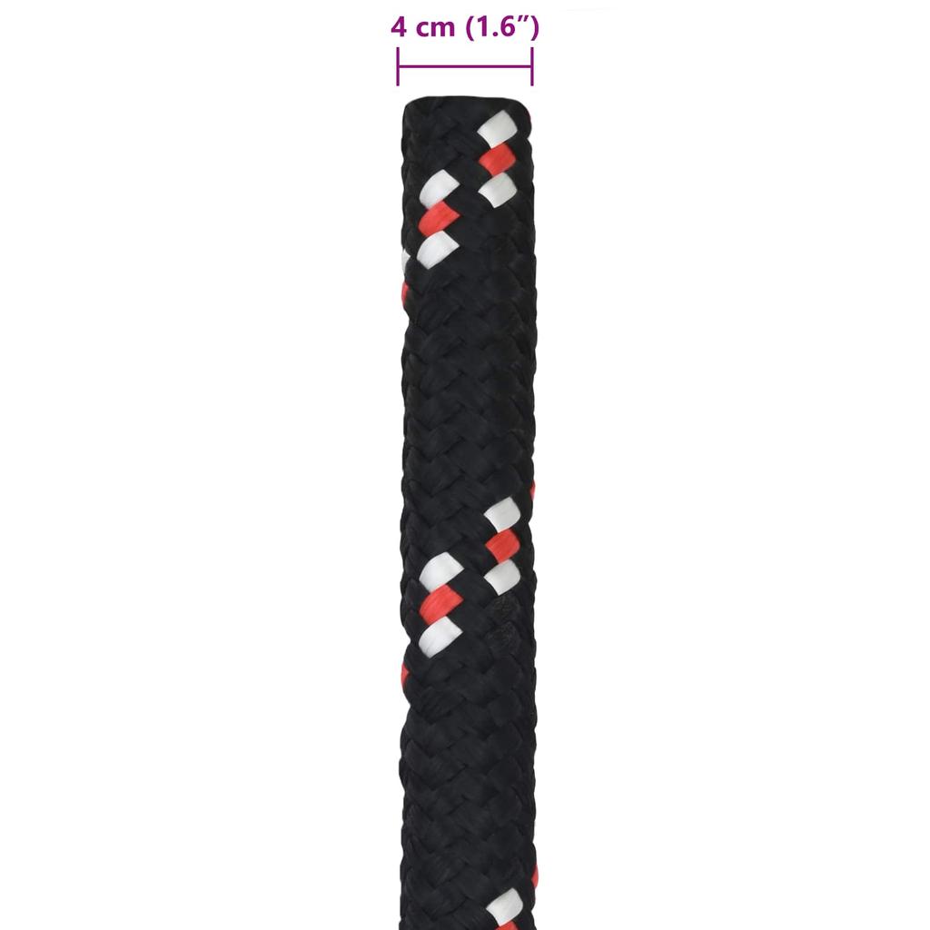 Boat Rope 5 m 4 mm Black and Red PP