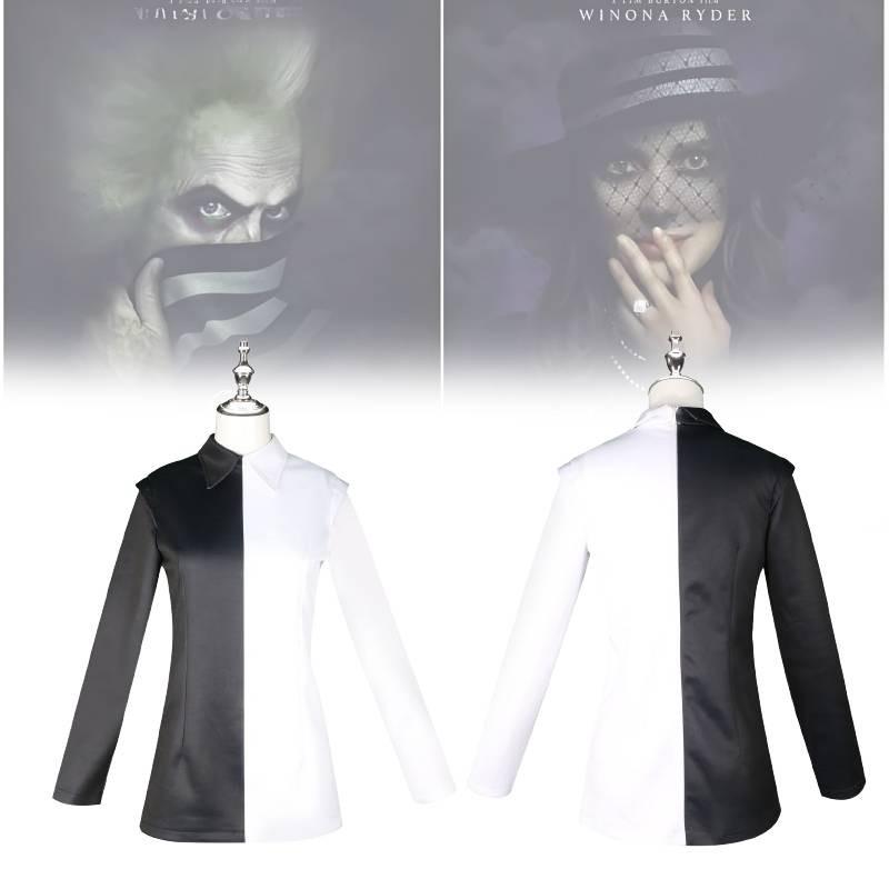 Cosplay 2 Beetlejuice Costume Kids Jumpsuit Halloween Party Role Fashion Play