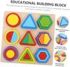 Milisten Wooden Shape Sorter Puzzle for Toddlers, Montessori Learning Toys with Colorful Geometric Blocks, Educational Preschool Toy