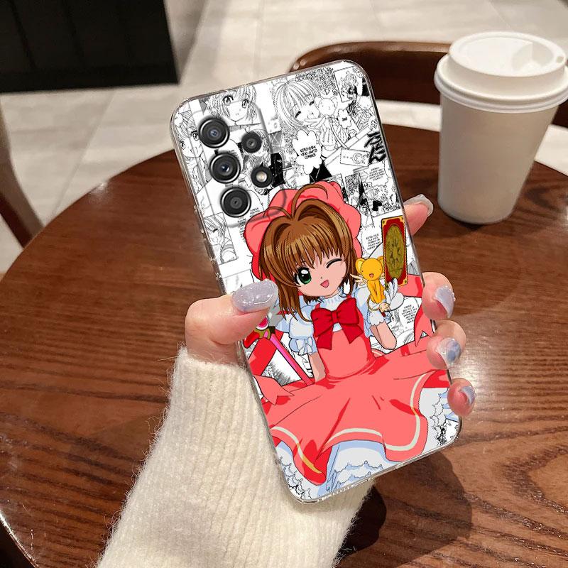 Cartoon CardCaptors Sakuras For Samsung Galaxy A55 Case A54 A52 A53 A15 A14 A13 A21S A23 A51 A34 A35 A33 A32 A72 71 Phone Cover